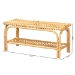 bali & pari Himari Modern Bohemian Natural Brown Rattan Accent Bench - BSOWS24-Rattan-Bench