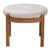Baxton Studio Iliana Japandi Greyish Beige Fabric and Walnut Brown Finished Wood Ottoman Footstool - BSOBBT5454-Greyish Beige/Walnut-Stool