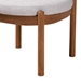 Baxton Studio Iliana Japandi Greyish Beige Fabric and Walnut Brown Finished Wood Ottoman Footstool - BSOBBT5454-Greyish Beige/Walnut-Stool