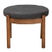 Baxton Studio Iliana Japandi Dark Grey Fabric and Walnut Brown Finished Wood Ottoman Footstool - BSOBBT5454-Dark Grey/Walnut-Stool