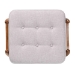 Baxton Studio Jeanine Japandi Greyish Beige Fabric and Walnut Brown Finished Wood Ottoman Footstool - BSOBBT5455-Greyish Beige/Walnut-Stool