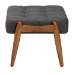 Baxton Studio Jeanine Japandi Dark Grey Fabric and Walnut Brown Finished Wood Ottoman Footstool - BSOBBT5455-Dark Grey/Walnut-Stool