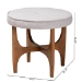 Baxton Studio Theo Japandi Greyish Beige Fabric and Walnut Brown Finished Wood Ottoman Footstool - BSOBBT5456-Greyish Beige/Walnut-Stool