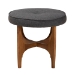 Baxton Studio Theo Japandi Dark Grey Fabric and Walnut Brown Finished Wood Ottoman Footstool - BSOBBT5456-Dark Grey/Walnut-Stool