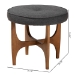 Baxton Studio Theo Japandi Dark Grey Fabric and Walnut Brown Finished Wood Ottoman Footstool - BSOBBT5456-Dark Grey/Walnut-Stool