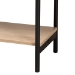 Baxton Studio Sherwin Mid-Century Modern Light Brown  and Black 2-Drawer Console Table with Woven Rattan Accent - BSOSR221178-Rattan-Console Table