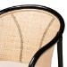 bali & pari Miranda Modern Bohemian Two-Tone Black and Natural Brown Rattan 2-Piece Dining Chair Set - BSOMiranda-Rattan-DC
