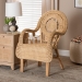 bali & pari Putri Modern Bohemian Natural Rattan Arm Chair - BSOPutri-Rattan-AC
