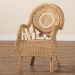 bali & pari Putri Modern Bohemian Natural Rattan Arm Chair - BSOPutri-Rattan-AC