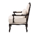 Baxton Studio Dion Traditional French Cream Fabric and Wenge Brown Finished Wood Accent Chair - BSOBBT5470.12 A1-Cream/Wenge-Chair