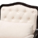 Baxton Studio Dion Traditional French Cream Fabric and Wenge Brown Finished Wood Accent Chair - BSOBBT5470.12 A1-Cream/Wenge-Chair