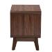 Baxton Studio Markell Mid-Century Transitional Walnut Brown Finished Wood 2-Drawer Nightstand - BSOLV44ST4424WI-CLB-NS