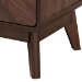 Baxton Studio Markell Mid-Century Transitional Walnut Brown Finished Wood 2-Drawer Nightstand - BSOLV44ST4424WI-CLB-NS