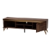 Baxton Studio Graceland Mid-Century Modern Transitional Walnut Brown Finished Wood 2-Door TV Stand - BSOLV45TV4512WI-CLB-TV Stand