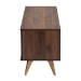 Baxton Studio Graceland Mid-Century Modern Transitional Walnut Brown Finished Wood 2-Door TV Stand - BSOLV45TV4512WI-CLB-TV Stand