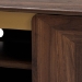 Baxton Studio Graceland Mid-Century Modern Transitional Walnut Brown Finished Wood 2-Door TV Stand - BSOLV45TV4512WI-CLB-TV Stand