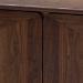 Baxton Studio Graceland Mid-Century Modern Transitional Walnut Brown Finished Wood 2-Drawer Coffee Table - BSOLV45CFT4514WI-CLB-Coffee Table