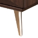 Baxton Studio Graceland Mid-Century Modern Transitional Walnut Brown Finished Wood 2-Drawer Nightstand - BSOLV45ST4524WI-CLB-NS