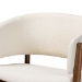 Baxton Studio Baron Mid-Century Modern Cream Boucle Fabric Upholstered and Walnut Brown Finished Wood 2-Piece Living Room Accent Chair Set - BSORDC794S-AC-Cream/Walnut-CC