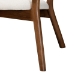 Baxton Studio Baron Mid-Century Modern Cream Boucle Fabric Upholstered and Walnut Brown Finished Wood 2-Piece Living Room Accent Chair Set - BSORDC794S-AC-Cream/Walnut-CC