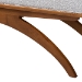 Baxton Studio Orella Japandi Light Grey Boucle Fabric and Walnut Brown Finished Wood Bench - BSOBBT5473-Maya-Sky Grey/Walnut-Bench