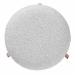 Baxton Studio Elkie Japandi Light Grey Boucle Fabric and Walnut Brown Finished Wood Ottoman Footstool - BSOBBT5474-Maya-Sky Grey/Walnut-Foot Stool