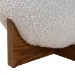 Baxton Studio Fisk Japandi Light Grey Boucle Fabric and Walnut Brown Finished Wood Ottoman Footstool - BSOBBT5475-Maya-Sky Grey/Walnut-Foot Stool