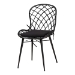 Baxton Studio Aniceta Modern Bohemian Black Finished Wood and Rattan 7-Piece Dining Set - BSOKYG013C-Black-7PC Dining Set