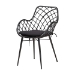 Baxton Studio Aniceta Modern Bohemian Black Finished Wood and Rattan 7-Piece Dining Set - BSOKYG013C-Black-7PC Dining Set