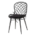 Baxton Studio Sabelle Modern Bohemian Black Finished Wood and Rattan 5-Piece Dining Set - BSOKYG002C-Black-5PC Dining Set