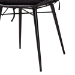 Baxton Studio Sabelle Modern Bohemian Black Finished Wood and Rattan 5-Piece Dining Set - BSOKYG002C-Black-5PC Dining Set