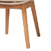 bali & pari Ballerina Modern Bohemian Greywashed Rattan and Natural Brown Finished Wood 2-Piece Dining Chair Set - BSOBalerina2-Light Grey Rattan-DC