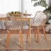 bali & pari Ballerina Modern Bohemian Greywashed Rattan and Natural Brown Finished Wood 2-Piece Dining Chair Set - BSOBalerina2-Light Grey Rattan-DC