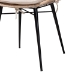 Baxton Studio Brenna Modern Bohemian Greywashed Rattan and Natural Brown Finished Wood 5-Piece Dining Set - BSOKYG005C-Natural Oak/Light Grey-5PC Dining Set