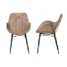 bali & pari Ballerina Modern Bohemian Greywashed Rattan and Black Metal 2-Piece Dining Chair Set - BSOBalerina3-Light Grey Rattan-DC