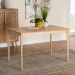 Baxton Studio Sherwin Mid-Century Modern Natural Oak Finished Wood Dining Table - BSOSherwin-Natural Oak-DT