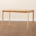 Baxton Studio Sherwin Mid-Century Modern Natural Oak Finished Wood Dining Table - BSOSherwin-Natural Oak-DT