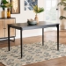 Baxton Studio Sherwin Mid-Century Modern Black Finished Wood Dining Table - BSOSherwin-Black-DT