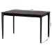 Baxton Studio Sherwin Mid-Century Modern Black Finished Wood Dining Table - BSOSherwin-Black-DT