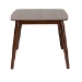 Baxton Studio Flora Mid-Century Modern Walnut Brown Finished Wood Dining Table - BSOFlora-Walnut/Crown Cut Veneer-DT
