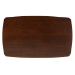 Baxton Studio Flora Mid-Century Modern Walnut Brown Finished Wood Dining Table - BSOFlora-Walnut/Crown Cut Veneer-DT