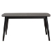 Baxton Studio Flora Mid-Century Modern Black Finished Wood Dining Table - BSOFlora-Black-DT