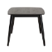 Baxton Studio Flora Mid-Century Modern Black Finished Wood Dining Table - BSOFlora-Black-DT