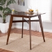 Baxton Studio Leena Mid-Century Modern Walnut Brown Finished Wood Counter Height Pub Table - BSOLeena-Walnut-PT