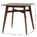 Baxton Studio Leena Mid-Century Modern Walnut Brown Finished Wood Counter Height Pub Table - BSOLeena-Walnut-PT