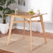 Baxton Studio Leena Mid-Century Modern Natural Oak Finished Wood Counter Height Pub Table - BSOLeena-Natural Oak-PT