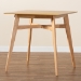 Baxton Studio Leena Mid-Century Modern Natural Oak Finished Wood Counter Height Pub Table - BSOLeena-Natural Oak-PT