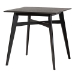 Baxton Studio Leena Mid-Century Modern Black Finished Wood Counter Height Pub Table
