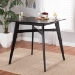 Baxton Studio Leena Mid-Century Modern Black Finished Wood Counter Height Pub Table - BSOLeena-Black-PT