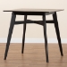 Baxton Studio Leena Mid-Century Modern Black Finished Wood Counter Height Pub Table - BSOLeena-Black-PT